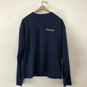 US Marines Navy Blue Long Sleeve Tee Shirt